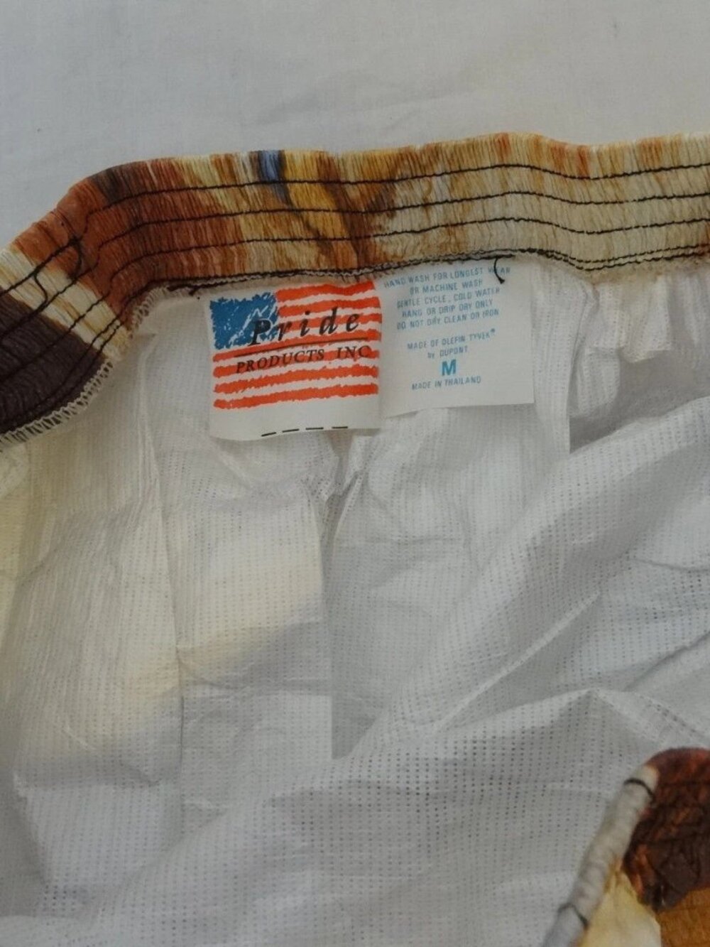 PRIDE American Eagle Tyvek Stretch Shorts Swimming Trunks Animal Print Sz S - Picture 4 of 6